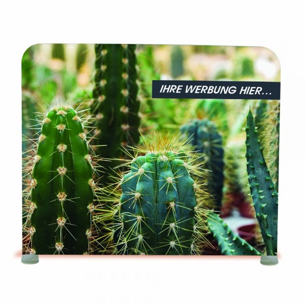 Textilwand ALU | 600er gerade | einseitig bedruckt