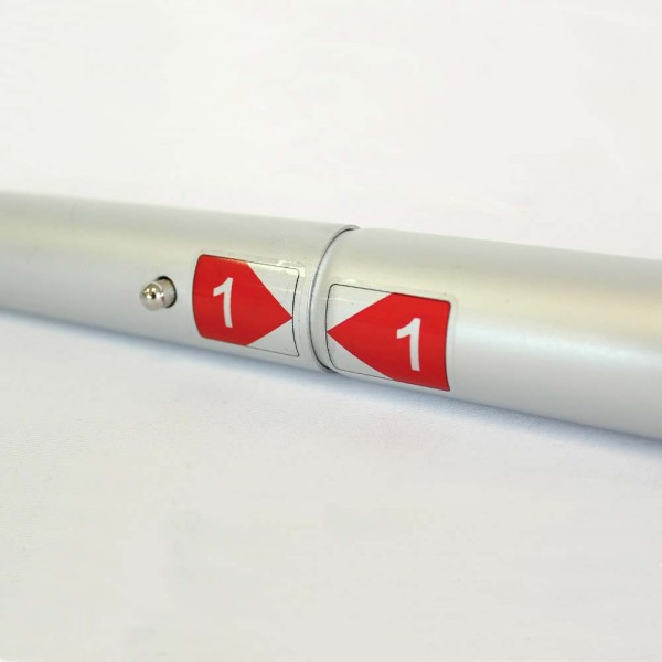 Textilwand ALU | 600er gerade | einseitig bedruckt